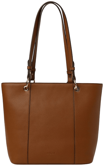 Ajay Zip Top Tote Bag in Tan