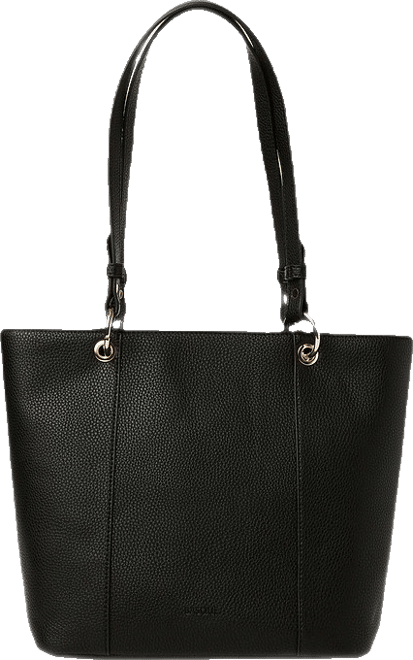 Ajay Zip Top Tote Bag in Black