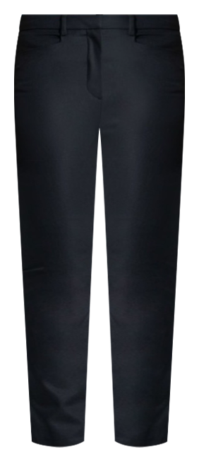 Mid Crop Cotton Sateen Pants