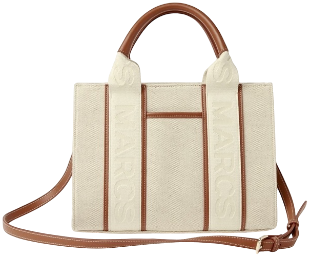 Barbados Natural Beige Zip Top Tote Bag