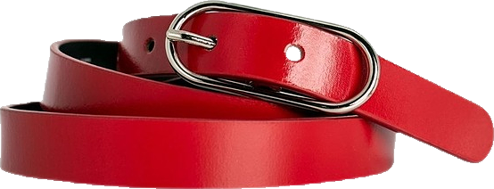 小物 little willow Belt RED Basque Willow Leather Belt in Red | MYER