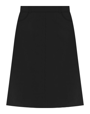 Simone Suit Skirt Black