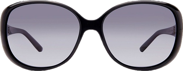 Ava Polarised Black Rectangle Sunglasses
