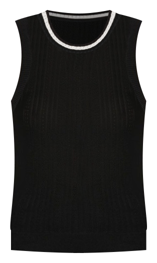 Amalia Knit Tank in Black