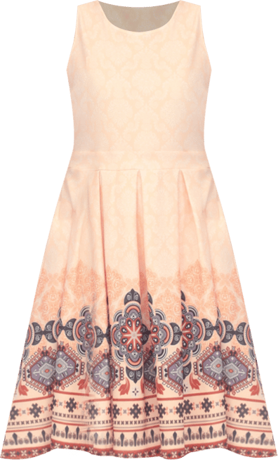 Women's Fit and Flare Knee Length Dress