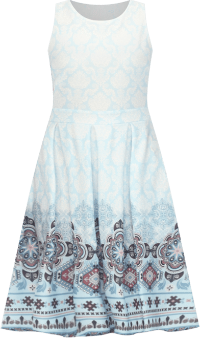 Women's Fit and Flare Knee Length Dress