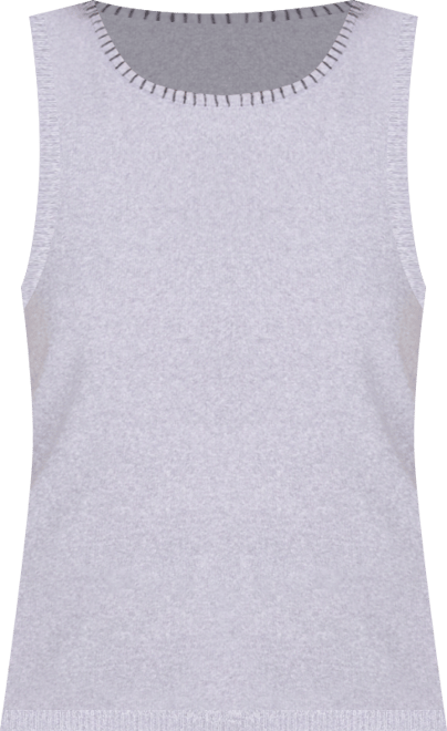 Women's Whipstitched Sleeveless Sweater