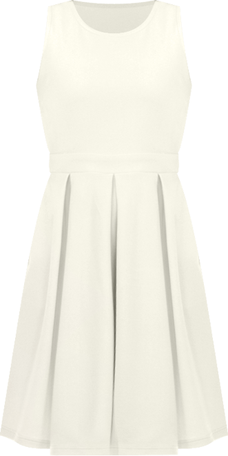 Women's Solid Fit and Flare Dress