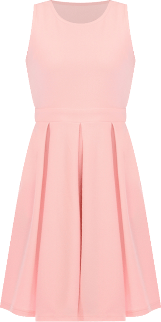 Women's Solid Fit and Flare Dress