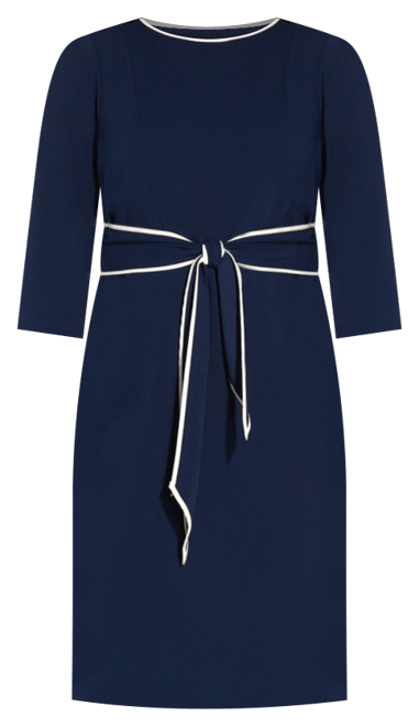 Plus Size Tie-Front Sheath Dress