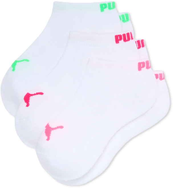 PUMA Big Kids' Half-Terry Low Socks (3 Pairs)