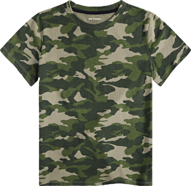 Little & Big Boys Core Camo-Print Short-Sleeve T-Shirt, Exclusively at Macy's