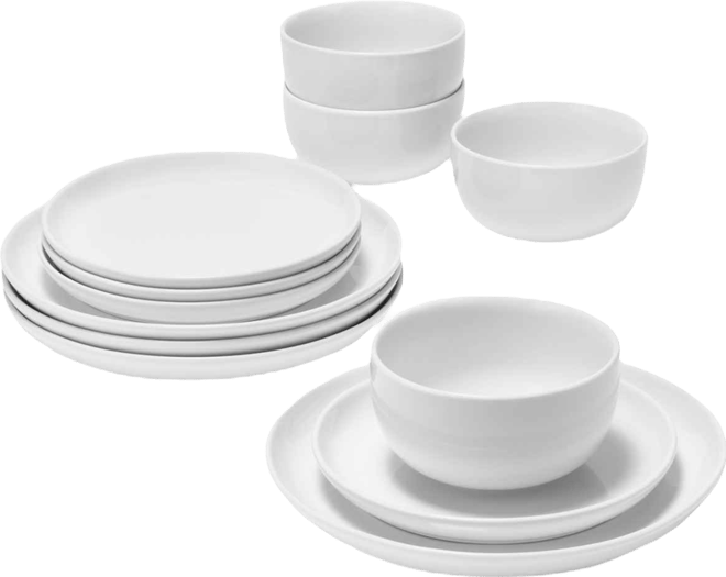 James 12 Pc. Low Coupe Dinnerware Set, Exclusively at Macy's