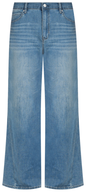 Nicole Miller Women's Nomad High Rise Wide Leg Jeans