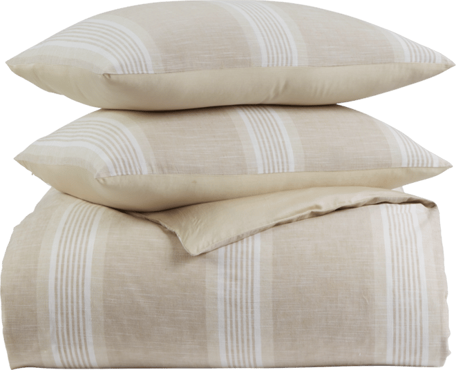 Clifton Cotton/Linen Stripe 3-Pc. Comforter Set, King, Exclusively at Macy's