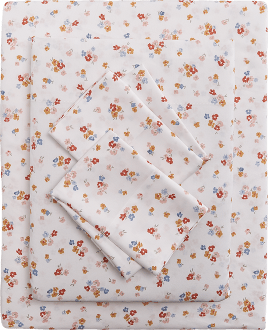 Printed Cotton Sateen 3-Pc. Sheet Set, Twin Xl, Exclusively for Macy's