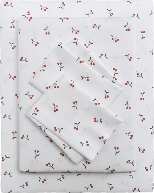 Printed Cotton Sateen 4-Pc. Sheet Set, King, Exclusively for Macy's