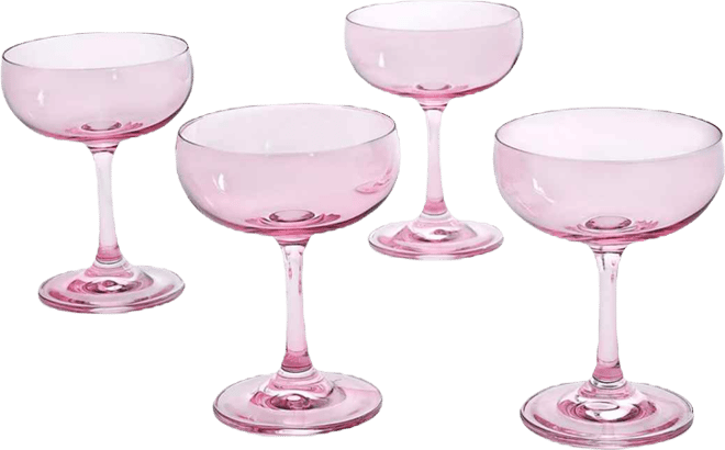 Veneto Ballet Champagne Coupe Glasses, Set of 4