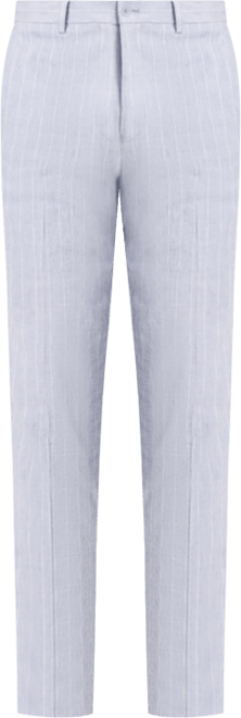 Men's Slim-Fit Linen Suit Pants