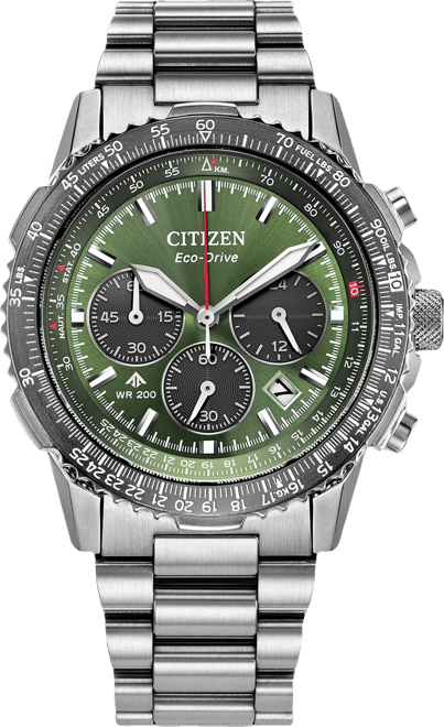 Citizen Men's Promaster Eco Navihawk Chronograph Stainless
