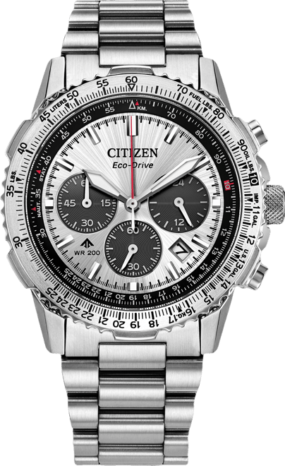 Men's Promaster Air Navihawk Silver-Tone Stainless Steel Bracelet Watch 40mm