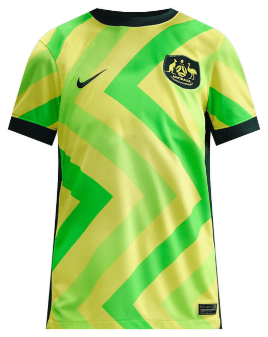 Australia 2025/26 Stadium Home Women's Nike Dri-FIT Football Replica Shirt