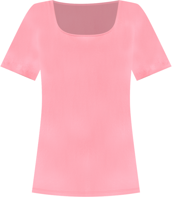 Women's Cotton Square-Neck Short-Sleeve T-Shirt, Exclusively at Macy's