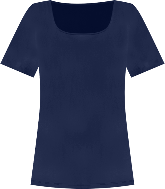 Women's Cotton Square-Neck Short-Sleeve T-Shirt, Exclusively at Macy's