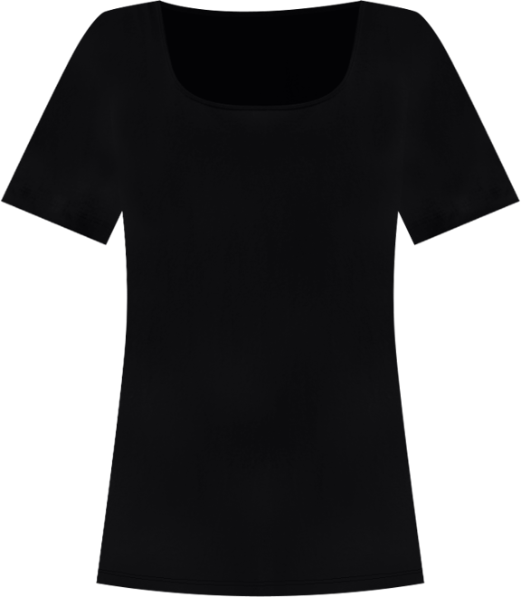 Women's Cotton Square-Neck Short-Sleeve T-Shirt, Exclusively at Macy's