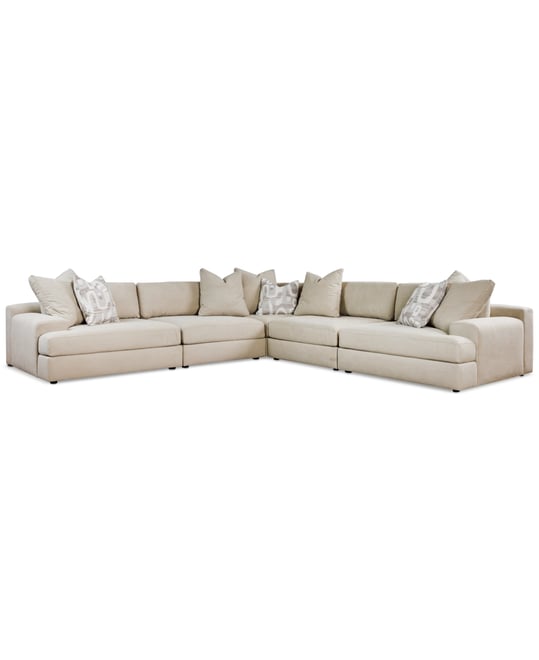 Klarke 5-Pc. L Sectional With Deep Seating, Exclusively at Macy's