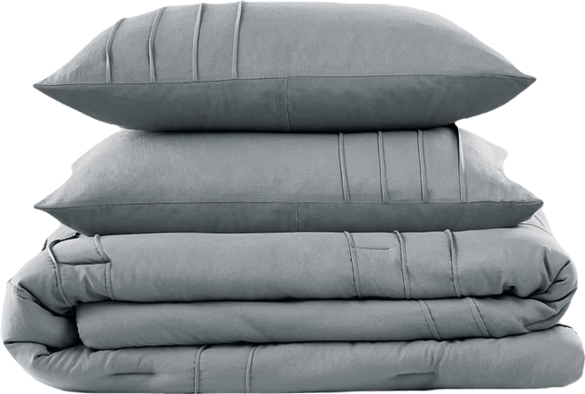 Porter Pleated 3-Pc. Comforter Set, Full