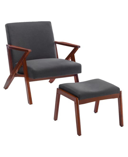 28.5" Cliff Accent Lounge Armchair with Ottoman