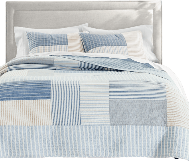 Seaside Patchwork 3-Pc. Quilt Set, King, Exclusively at Macy's