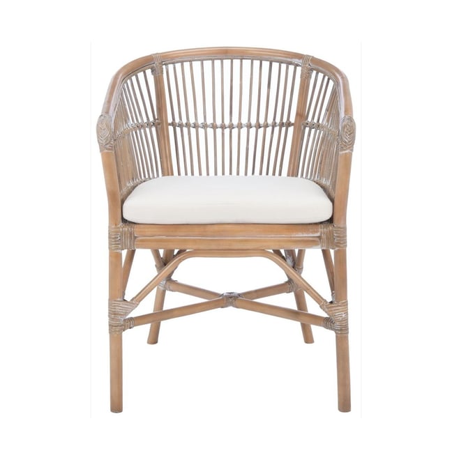 Olivia Rattan Accent Chair W/ Cushion