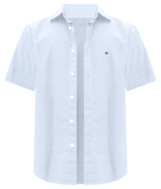 Men's Short Sleeve Flex Poplin Regular Fit Shirt
