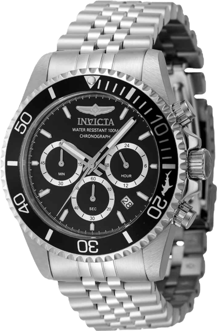 Men's 48381 Pro Diver Quartz Chronograph Black Dial Watch