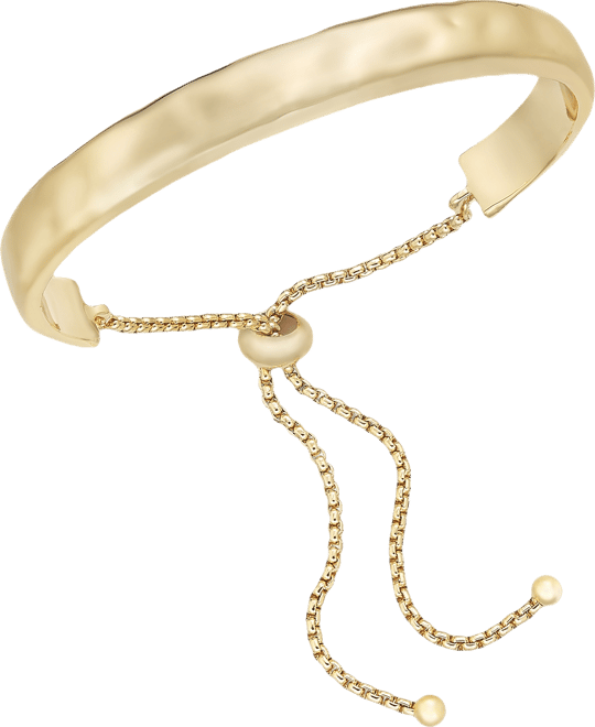Silver-Tone Hammered Slider Bracelet, Exclusively at Macy's