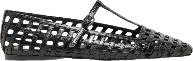 Women's Rains T-Strap Woven Mary Jane Flats