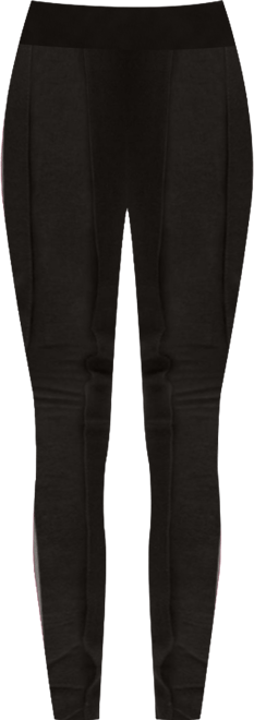 Plus Size Women's Stretch Sheer Panel Ponte Legging