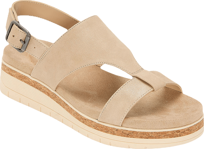 St. John's Bay Womens Stanvick Slingback Strap Flat Sandals