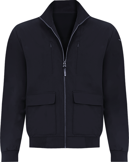 Men's Solid-Color Stand-Collar Hipster Jacket