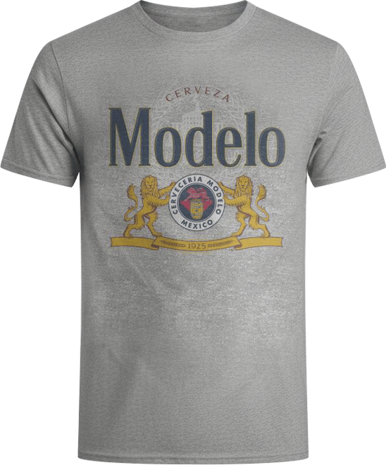 Men's Beer Logo Gray T-Shirt Tee