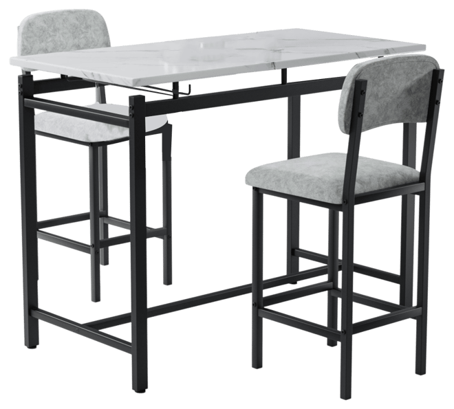 Kitchen Table Set with Dining Table and Chairs for 2 for Cozy Dining Space