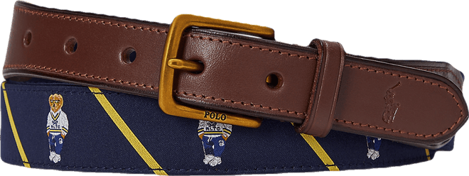 ベルト RALPH LAUREN Polo Bear Leather Trim Belt Polo Ralph Lauren Polo Bear Leather-Trim Belt | Dillard's