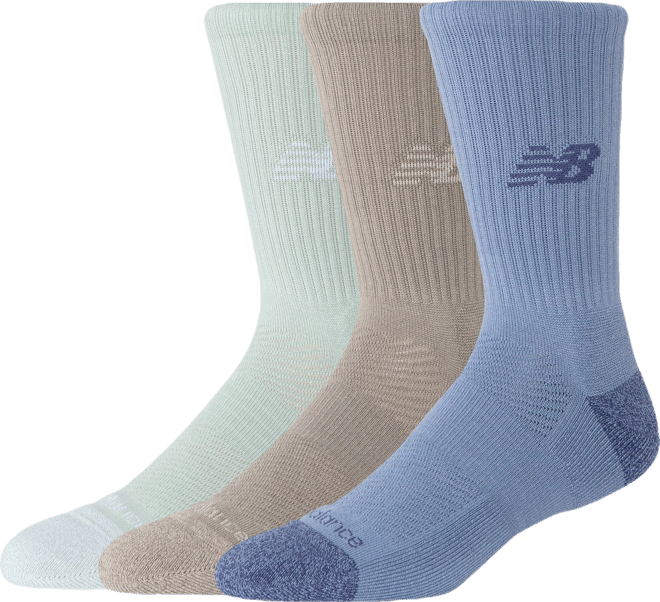 New Balance Unisex Active Crew Socks 3 Pack
