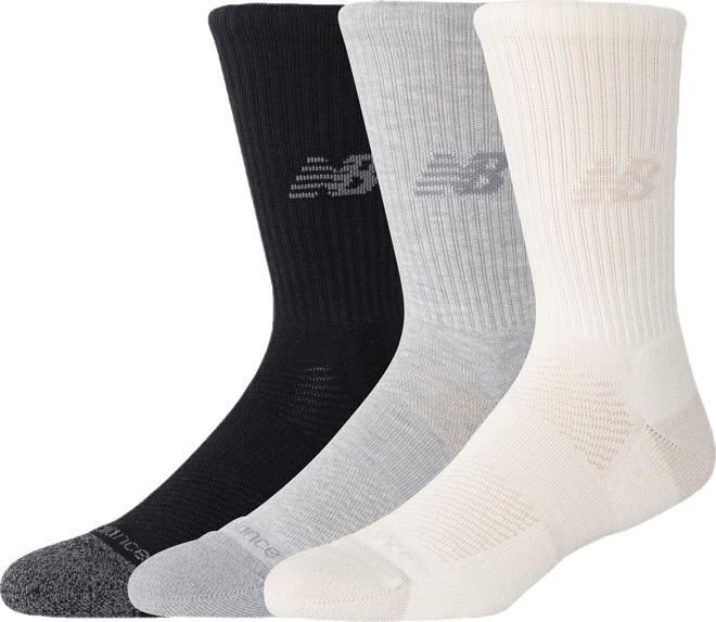 New Balance Unisex Active Crew Socks 3 Pack