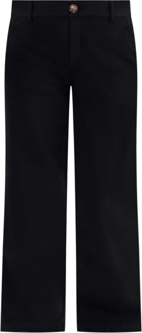 Petite Mid-Rise Dobby Twill Wide-Leg Pants, Exclusively at Macy's