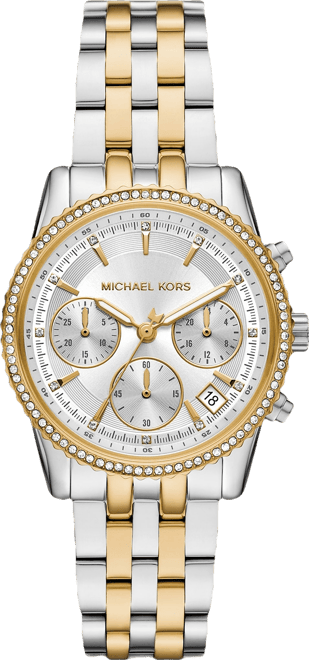 Women's Mini Bryant Chronograph Two-Tone Stainless Steel Watch, 35mm