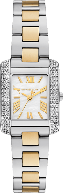 Women's Emery Three-Hand Two-Tone Stainless Steel Watch, 22x28mm