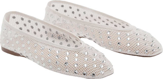 Women's Rhinestone Detail Mesh Shoes